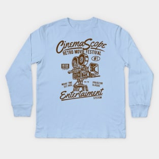 Cinema scope Kids Long Sleeve T-Shirt